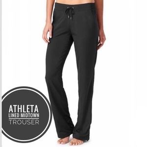 Athleta Lined yoga pants with adjustable strap